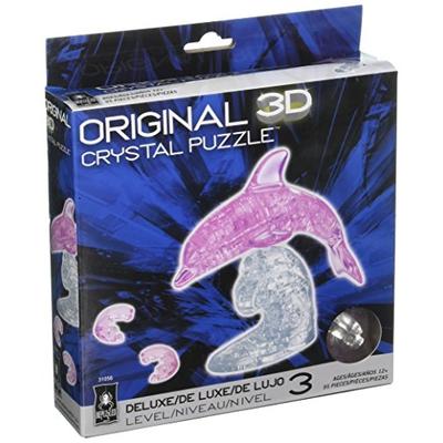 Original 3D Crystal Deluxe Pink Dolphin Brain