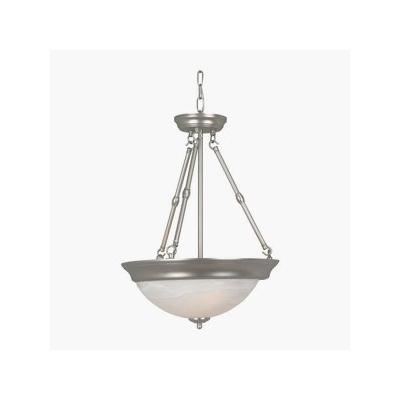 Craftmade X225-BN Up-Pendant with Frosted Glass Shades, Brushed Nickel Finish