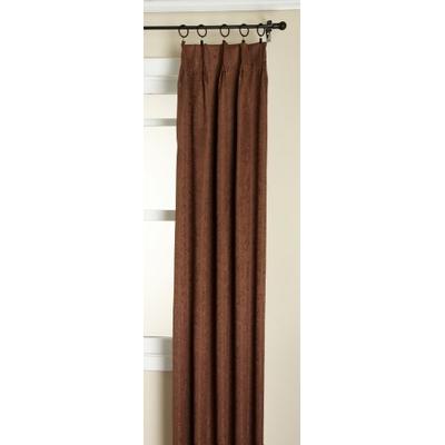 Stylemaster Gabrielle Pinch Pleated Foam Back Drape Pair, Chocolate, 48 by 63-Inch