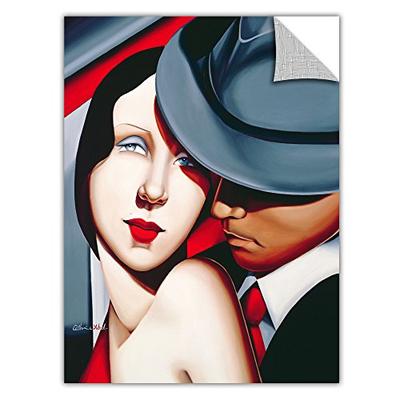 ArtWall "Adam and Eve, Gangster Study Removable Graphic Wall Art by Catherine Abel, 20 by 24-Inch