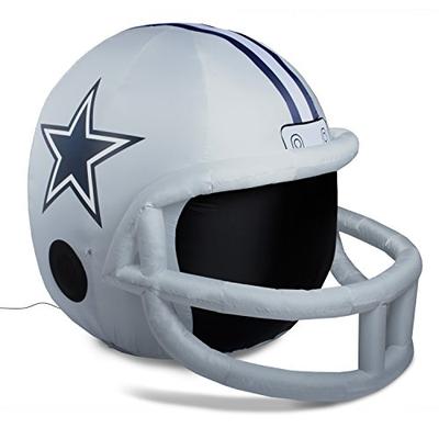Fabrique Innovations NFL Dallas Cowboys Teamiatable Lawn Helmet, One Size, Gray