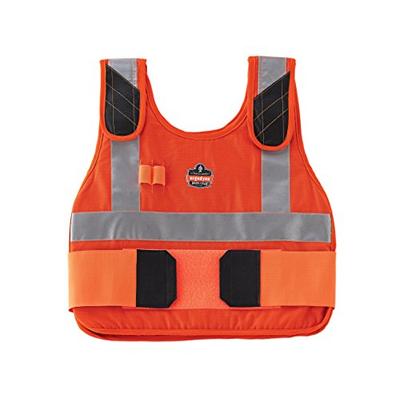 Ergodyne Chill-Its 6215 Cooling Ice Vest, Flame Resistant, Large/ X-Large, Hi-Vis Orange