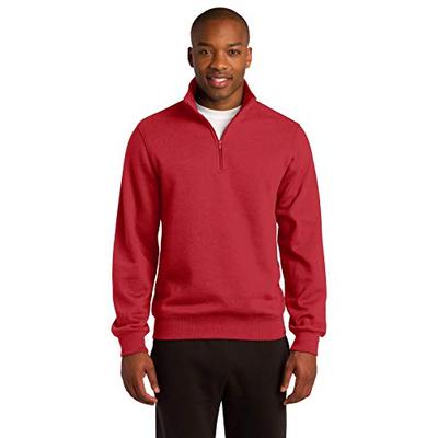 Sport-Tek Men's 1/4 Zip Sweatshirt L True Red