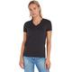 Tommy Hilfiger Damen T-Shirt Kurzarm Heritage V-Ausschnitt, Schwarz (Masters Black), XL