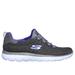 Skechers Women's Summits - Quick Getaway Sneaker | Size 6.0 | Charcoal/Purple | Textile/Synthetic | Machine Washable