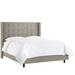 House of Hampton® Dashun Standard Bed Upholstered/Velvet, Linen in Brown | 56 H x 83 W x 85 D in | Wayfair FBFC74044231427DB869311710065444