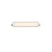 Orren Ellis Ehrman 28" LED Dimmable Polished Nickel Bath & Vanity Light Glass in Gray/White | 28 H x 2.88 W x 2.88 D in | Wayfair