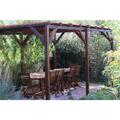 Pergola bois 15m² - 3 x 5 Autoportée - Origine fr - (Option 1 - sans visserie et pieds)