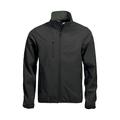 CliQue Mens Softshell Jacket. 3 Season- Waterproof 3000mm, Microfleece Lined. S-5XL (Pure Black, M)