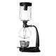 FYHKF Siphon Coffee Maker Set Coffee Syphon Technia Stainless steel siphon pot Glass siphon coffee maker Suit 2 colors, 3 cups, 17.5 * 37cm Vacuum Coffee Makers (color : B)