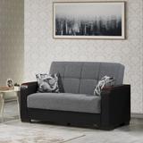 Ottomanson Armada 65 in. Fabric 2-Seater 3-in-1 Sleeper Loveseat Sofa Bed w/ Storage Chenille/Metal/Other Performance Fabrics | Wayfair ARM-WLS-31