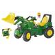 Rolly Toys rollyFarmtrac John Deere 7930 (Rundumleuchte, Frontlader, Seilwinde, Kinder 3 - 8 Jahre, Luftreifen, Tretfahrzeug für Kinder) 710362