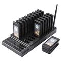 Bewinner Wireless Queue Calling System, Portable Waiter Calling System with 20 Channels Restaurant Pager Call Button Keypad Transmitter Paging Queue System for Restaurant Church Cafe Shop (UK Plug)