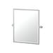 Gatco Glam Framed Rectangle Wall Mirror | Pivoting & Beveled Vanity Mirror in Black | 25 H x 23.63 W x 2 D in | Wayfair 4639XFSM