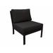 Madison Patio Chair w/ Cushion in Black/Brown kathy ireland Homes & Gardens by TK Classics | 33 H x 28 W x 33.5 D in | Wayfair KI062B-AS-BLACK