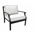 Madison Patio Chair w/ Cushions in Pink/Gray/White kathy ireland Homes & Gardens by TK Classics | 33 H x 31.88 W x 33 D in | Wayfair KI062B-CC-SNOW