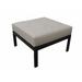 Madison Outdoor Ottoman w/ Cushion Metal in Gray kathy ireland Homes & Gardens by TK Classics | 12.2 H x 28 W x 28 D in | Wayfair KI062B-O-BEIGE