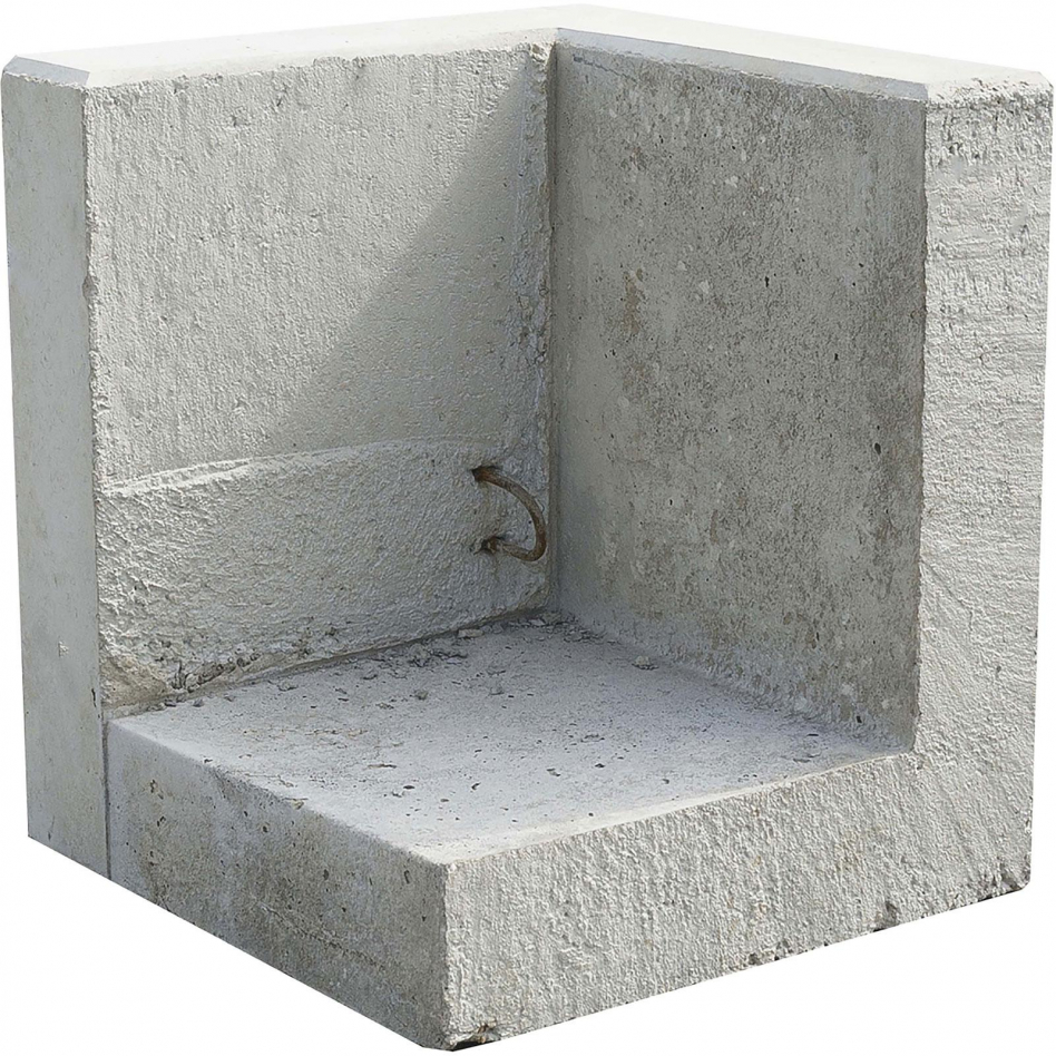 EHL Stützwinkel Außenecke einteilig 50cm Breite, 55x50x30 cm Image