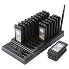 Wireless Pager System,20-Channel Restaurant Pager Wireless Waiter Paging Queuing Calling System with 20 Wireless Pagers& 20 Battery Charging Slots for Fast Food Restaurants, Churches Car Shops(UK)