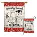 Breeze Decor Country Roads Horse Nature Farm Animals 2-Sided Polyester 40 x 28 in. Flag Set in Red | 40 H x 28 W in | Wayfair