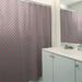 East Urban Home Katelyn Elizabeth Geometric Ombre Stripe Single Shower Curtain Polyester in Pink/Gray | 74 H x 71 W in | Wayfair