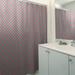 East Urban Home Katelyn Elizabeth Geometric Ombre Stripe Single Shower Curtain Polyester in Green/Brown, Size 74.0 H x 71.0 W in | Wayfair