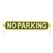 The Renovators Supply Inc. Wall Plate "No Parking" Business Sign Polished Brass Plaque Metal in Yellow | 2.18 H x 10.94 W x 0.63 D in | Wayfair