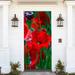 The Holiday Aisle® Poppy Art Door Mural Metal in Red | 80 H x 32 W in | Wayfair CB22E4692CE74432B87E4B18A4F21250