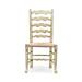 Country Farmhouse Painted Ladder Solid Wood Dining Chair Wood in Green Jonathan Charles Fine Furniture | 41.75 H x 20.5 W x 21.5 D in | Wayfair