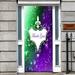 The Holiday Aisle® Mardi Gras Door Mural Metal in Indigo | 80 H x 32 W in | Wayfair FB30B9E339E040DC9D6053BCF259B822