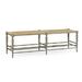 William Yeoward Solid Wood Bench Wood in Brown/Gray Jonathan Charles Fine Furniture | 18.5 H x 60 W x 16 D in | Wayfair 530001-GYO