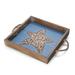 Do Not Use - Elements 14 Inch Blue Starfish Wooden Tray Metal in Brown | 2 H x 14 W in | Wayfair 5240072