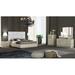 Orren Ellis Kyles Platform Bed Wood & Upholstered/Leather Match/ in Brown/Gray | 58 H x 81 W x 61 D in | Wayfair E8DD7C8B3E6143C9BC4CDE06874E3649