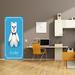 The Holiday Aisle® Baby Bear Door Mural Metal in Blue | 80 H x 32 W in | Wayfair E87D694EBE734E4D81B2E9D41DE9AC84