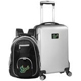 South Florida Bulls Deluxe 2-Piece Backpack and Carry-On Set - Silver