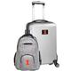 Illinois Fighting Illini Deluxe 2-Piece Backpack and Carry-On Set - Silver
