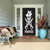 The Holiday Aisle® Pirate Skull & Swords Door Mural Metal in Black | 80 H x 32 W in | Wayfair E5837018C36C49E2AAC5E0F66BE68544