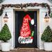 The Holiday Aisle® Joy, Love, Peace, Believe - Christmas Door Mural Metal in Red | 80 H x 32 W in | Wayfair D61C4A0152CF4BC99D1D828778EEDC87