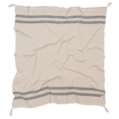 Lorena Canals Knitted Blanket Stripes Natural - Gr...