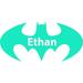 Decal House Wall Decals Personalized Name Batman Decal Vinyl Sticker Superhero Nursery Decor Playroom Interior Bedroom Window Decals Art Murals Vinyl | Wayfair