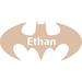 Decal House Wall Decals Personalized Name Batman Decal Vinyl Sticker Superhero Nursery Decor Playroom Interior Bedroom Window Decals Art Murals Vinyl | Wayfair