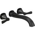 Delta Stryke Double Handle Wall Mounted Tub Spout Trim in Black | 3.5 H in | Wayfair T5776-BLWL