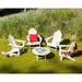 POLYWOOD® Long Island Adirondack 5-Piece Conversation Group Plastic in Green | Outdoor Furniture | Wayfair PWS182-1-LI