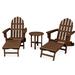 Trex Outdoor Cape Cod 3-Piece Ultimate Adirondack Set in Brown | 36 H x 28 W x 34.25 D in | Wayfair TXS143-1-TH