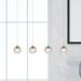 Ivy Bronx Heatherly 4-Light Kitchen Island Linear LED Pendant w/ Crystal Accents in Yellow | 3.5 H x 3.5 W x 3.5 D in | Wayfair