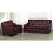 Darby Home Co Debolt 2 Piece Living Room Set Leather Match in Red | 36 H x 77 W x 37 D in | Wayfair Living Room Sets