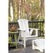 Uwharrie Chair Carolina Preserves Folding Adirondack Chair w/ Ottoman Wood in Black | 42 H x 31 W x 39 D in | Wayfair