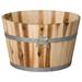 Millwood Pines Mcevoy Barrel Planter Wood in Brown | 11 H x 18 W x 18 D in | Wayfair A63A5279734D45E68B41322D45BA5B49