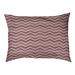 Tucker Murphy Pet™ Chelan Wavy Chevrons Indoor Dog Pillow Polyester in Red | 6 H x 28 W x 6 D in | Wayfair 62B0288BD9E944E395480C55B192E126