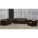 Astoria Grand Orner 3 Piece Living Room Set Leather Match in Brown | 31 H x 93 W x 38 D in | Wayfair Living Room Sets